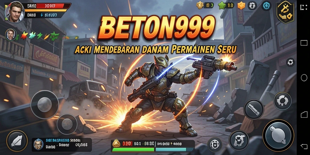 Tampilan gameplay seru dari BETON999 dengan aksi mendebarkan.