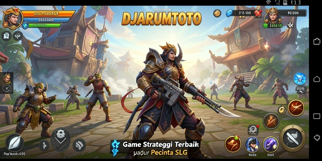 Tampilan gameplay penuh aksi dalam DJARUMTOTO.