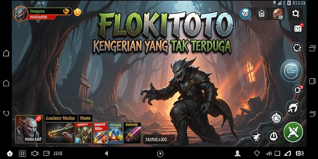 Tangkapan layar menunjukkan gameplay menegangkan di FLOKITOTO.
