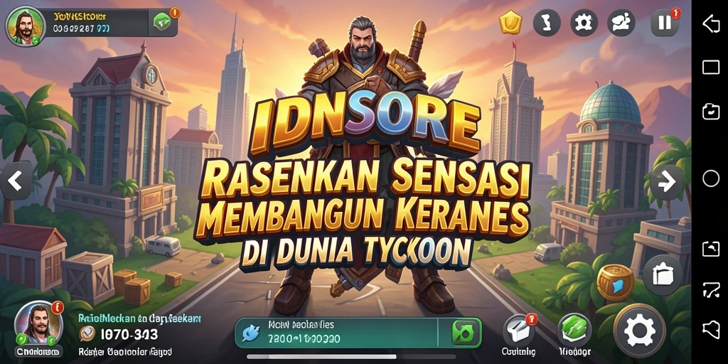 Tampilan permainan IDNSCORE yang menawan dalam suasana Tycoon.