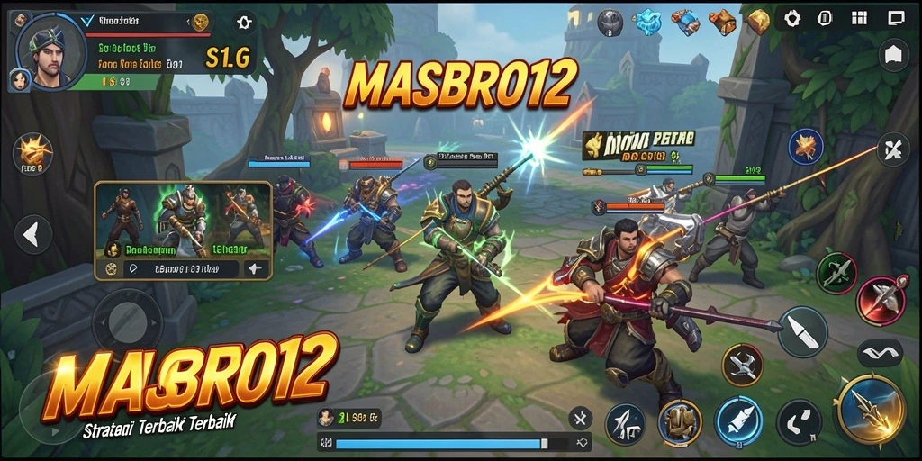 Screenshot gameplay MASBRO12 menampilkan aksi strategi seru.