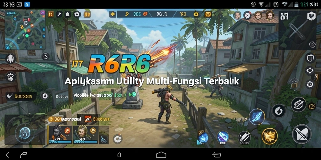 Tampilan utama R6R6 menunjukkan fitur Utility yang praktis.