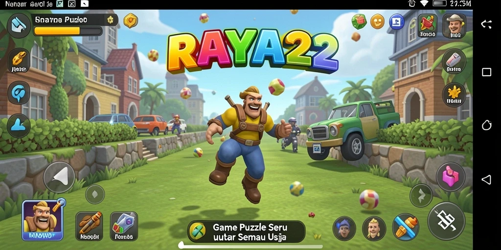 Tampilan gameplay seru dari game Puzzle RAYA22.