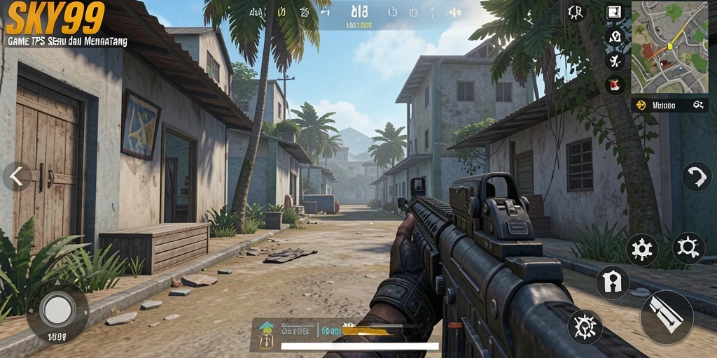 Screenshot <strong>SKY99</strong> menampilkan aksi seru gameplay TPS yang menegangkan.