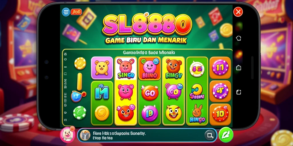 Tampilan gameplay seru SL888 dengan suasana Bingo yang menarik.