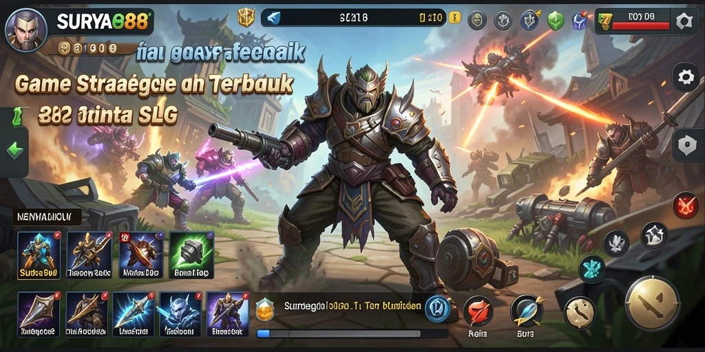 Tampilan menarik dari gameplay SLG yang seru di SURYA88.
