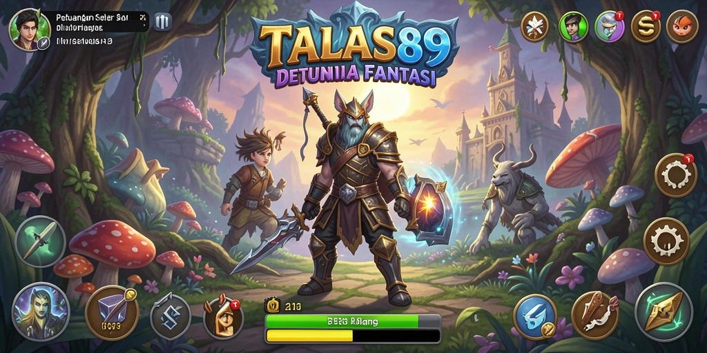 Tampilan gameplay fantastis dari TALAS89 dengan berbagai tantangan.