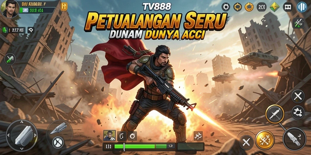 Tampilan gameplay seru di TV888 dengan aksi mendebarkan.