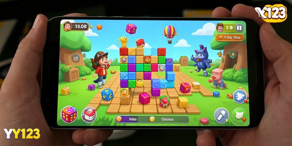 Tampilan menarik dari gameplay YY123 yang menantang.